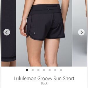 Lululemon Groovy Run Short Lined Luxtreme Swift Women’s 4 Black Athletic W7307S